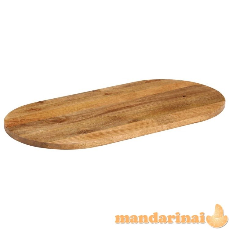 Stalviršis, 110x40x3,8cm, mango medienos masyvas, ovalo formos