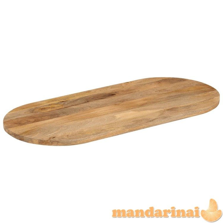 Stalviršis, 120x60x3,8cm, mango medienos masyvas, ovalo formos