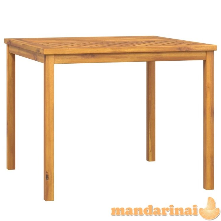 Sodo valgomojo stalas, 90x90x74cm, akacijos medienos masyvas