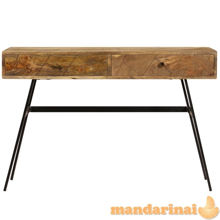Rašomasis stalas su stalčiais, 110x50x76cm, mango med. masyvas