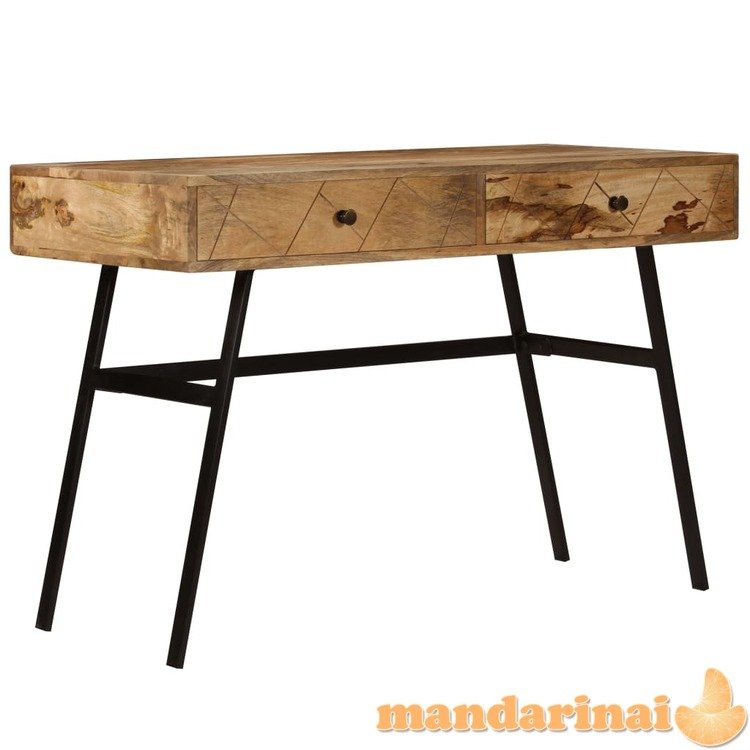 Rašomasis stalas su stalčiais, 110x50x76cm, mango med. masyvas