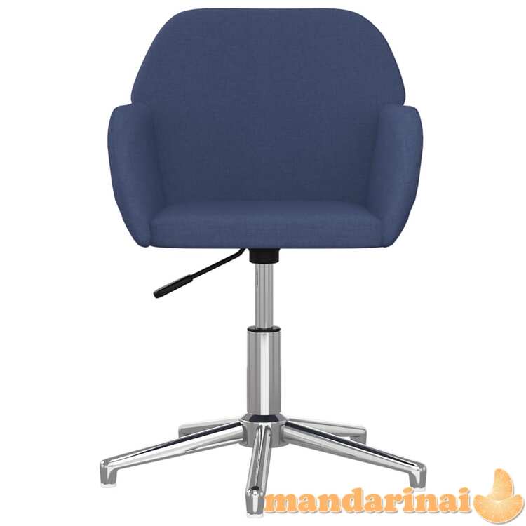 Pasukama biuro kėdė, mėlynos spalvos, audinys