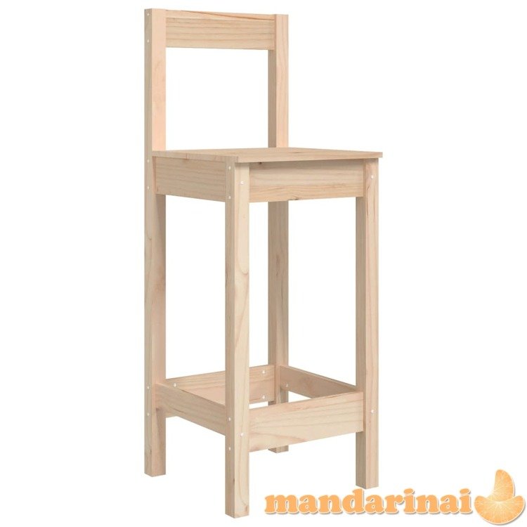 Baro kėdės, 2vnt., 40x41,5x112cm, pušies medienos masyvas