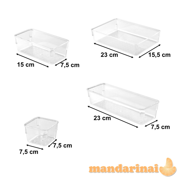 Akrilo rašomojo stalo organizatorių rinkinys 25 el. 1