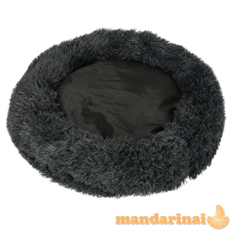 Šuns guolio pliušinė pagalvė 60cm cie pilka 3