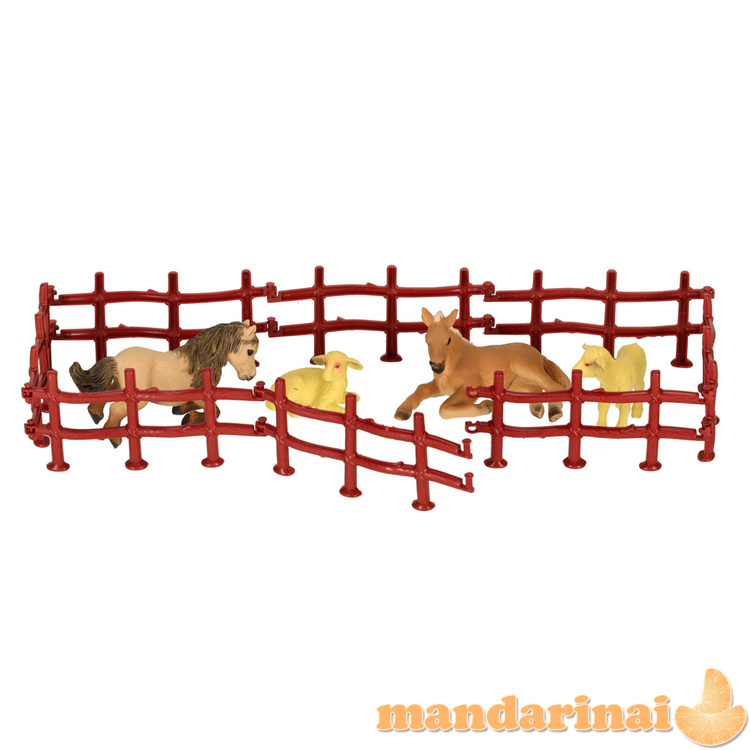 Figūros zoologijos sodo gyvūnų rinkinys iš 31 el. 3