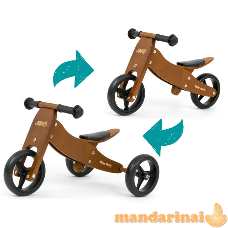 Milly Mally Ride On 2in1 Jake Dark Natural