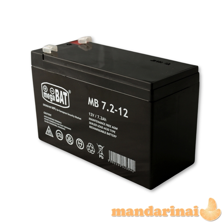 VRLA baterija MB 7.2-12 (151/65/94mm) MB 7.2-12