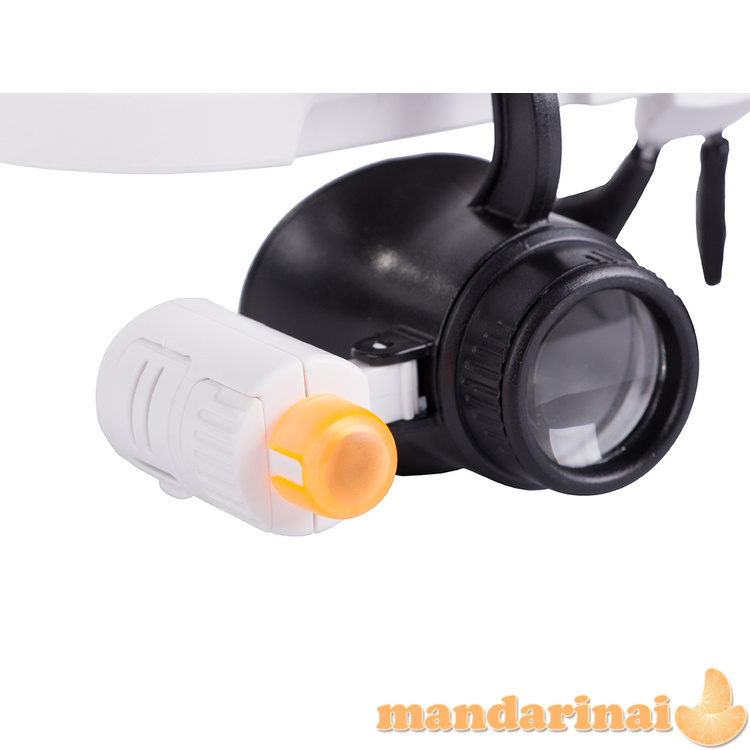Iki 26X kartų didinantys akiniai su LED apšvietimu