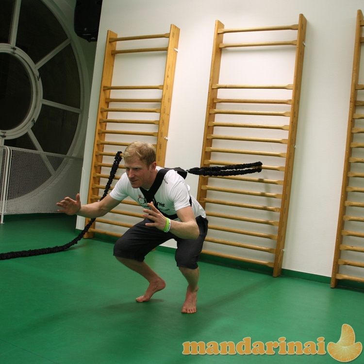 Pasipriešinimo virvė treniruotėms inSPORTline Byfaster RS1300 3–7,5 m