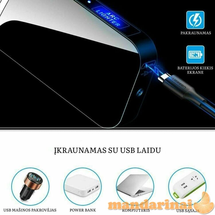 Pakraunamas plazminis žiebtuvėlis