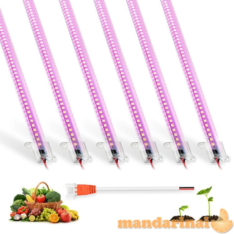 Pilno spektro šviesos bėgelių sistema augalams auginti