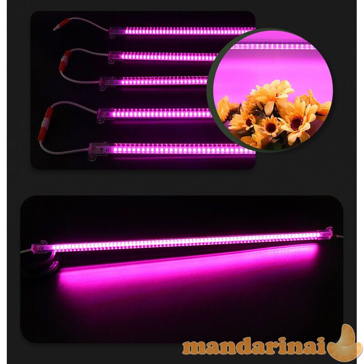 Pilno spektro šviesos bėgelių sistema augalams auginti