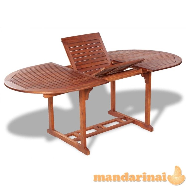 Sodo stalas, 200x100x74 cm, akacijos medienos masyvas