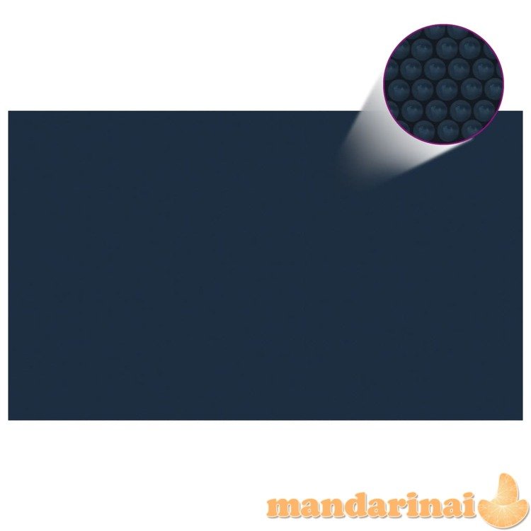 Saulę sugerianti baseino plėvelė, juoda/mėlyna, 1000x600cm, pe