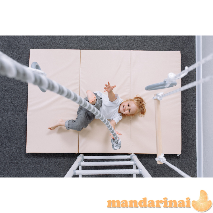 Sporto kompleksas (gimnastikos sienelė) SANRO PASTEL DREAM balta, 225x49cm