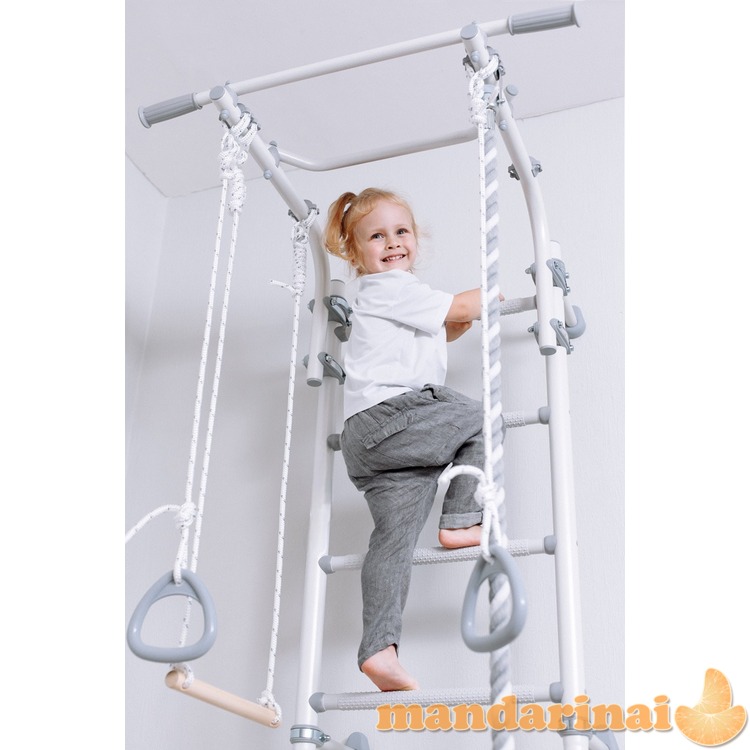 Sporto kompleksas (gimnastikos sienelė) SANRO PASTEL DREAM balta, 225x49cm