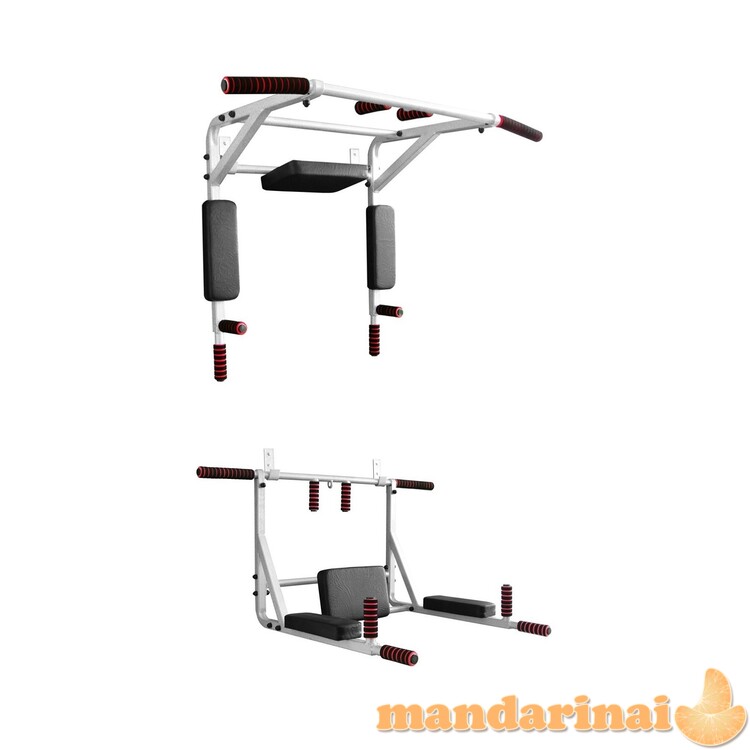 Prie sienos tvirtinamas skersinis + lygiagretės SANRO 3 in 1 Pilkas, iki 200kg 4