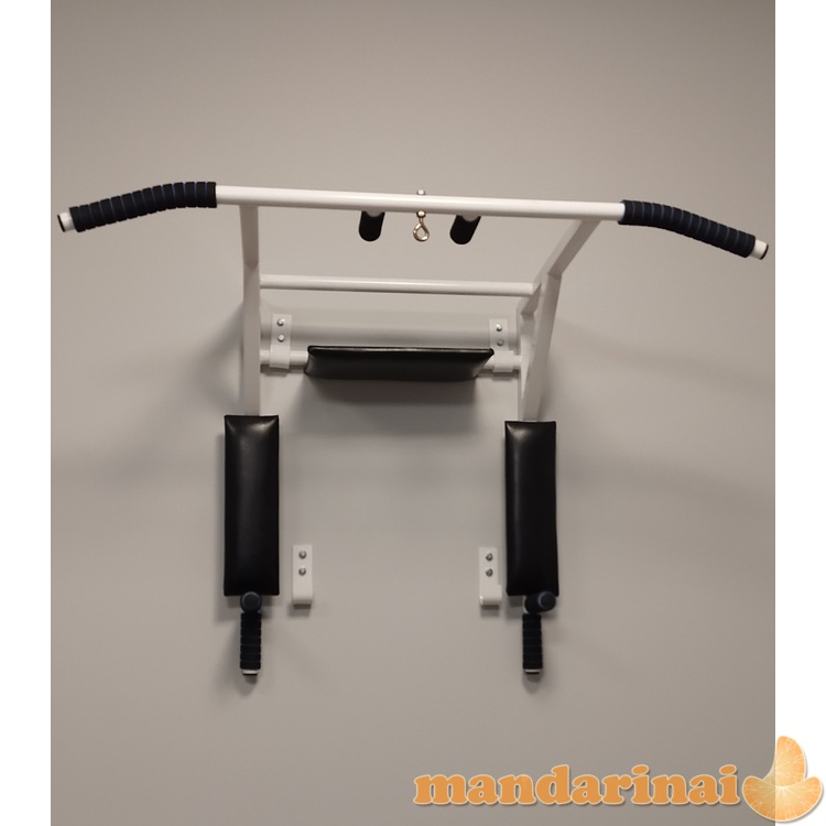 Prie sienos tvirtinamas skersinis + lygiagretės SANRO PRO 3 IN 1 Baltas, iki 200kg 4