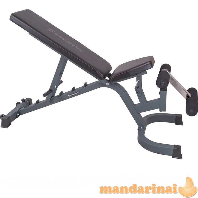 Reguliuojamas universalus treniruočių suoliukas inSPORTline Profi SitUp PRO