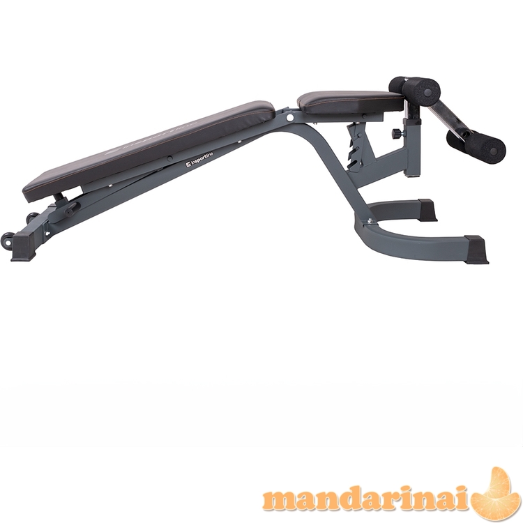 Reguliuojamas universalus treniruočių suoliukas inSPORTline Profi SitUp PRO