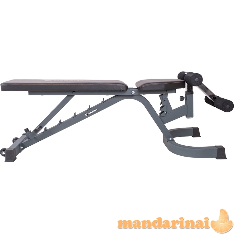 Reguliuojamas universalus treniruočių suoliukas inSPORTline Profi SitUp PRO