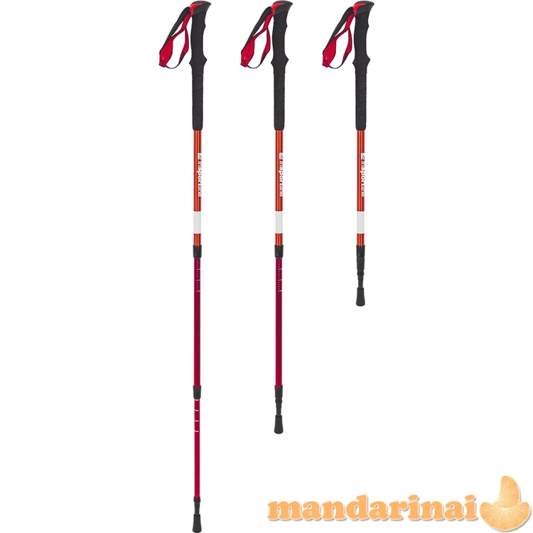 Treko lazdos inSPORTline Altiplano 100 Pair Red