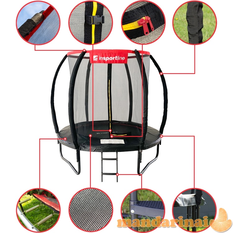 Trampoline Set inSPORTline Flea PRO 183 cm