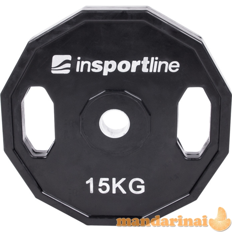 Guma padengtas svoris 30mm inSPORTline Ruberton 15kg