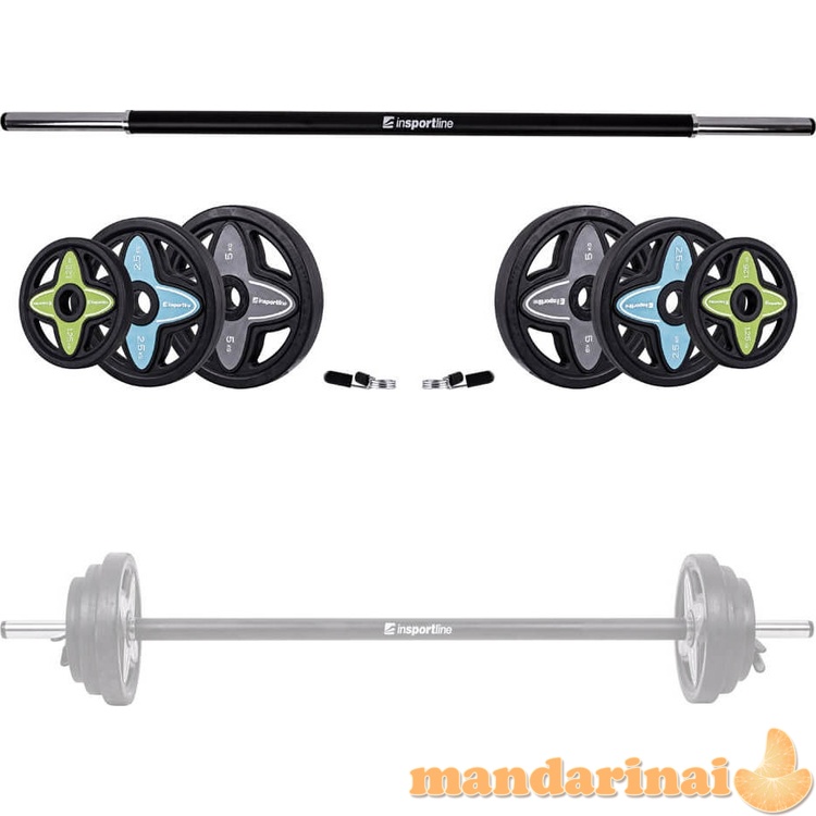 Body Pump grifo ir svorių rinkinys inSPORTline PumpStar 2-20kg