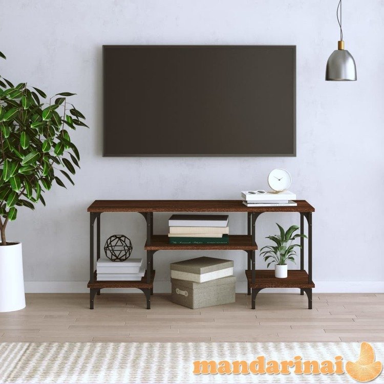 Televizoriaus spintelė, ruda ąžuolo, 102x35x45,5cm, mediena