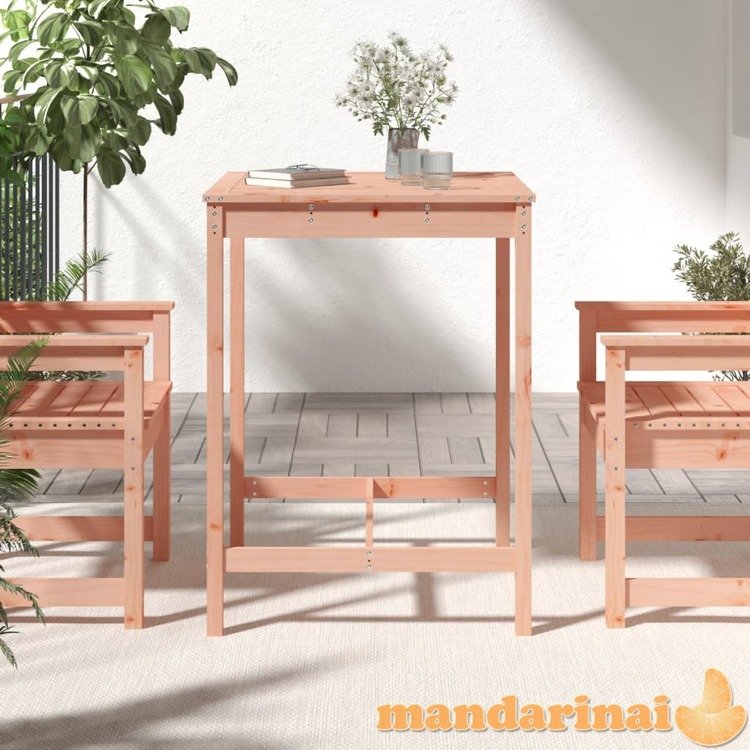 Sodo stalas, 82,5x82,5x110cm, duoglas eglės medienos masyvas