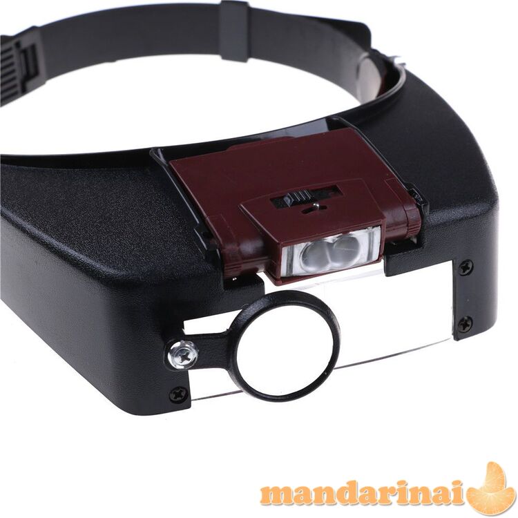 Didinantys akiniai su LED apšvietimu 10X