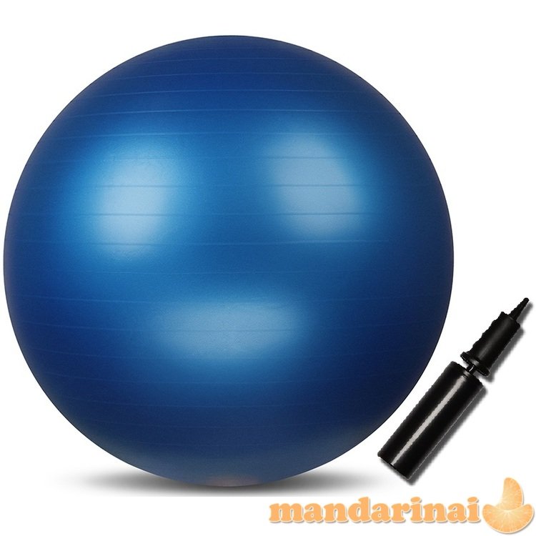 Gimnastikos kamuolys INDIGO Anti-burst 85cm mėlynas