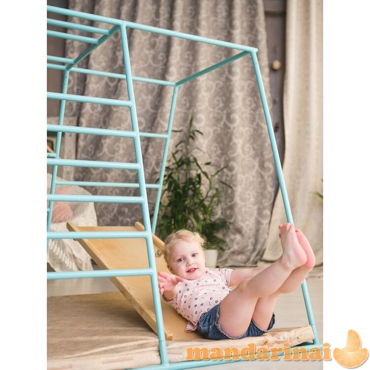 Daugiafunkcis sporto kompleksas vaikams R-Startas LIUKS-new baltas-rožinis, iki 90kg