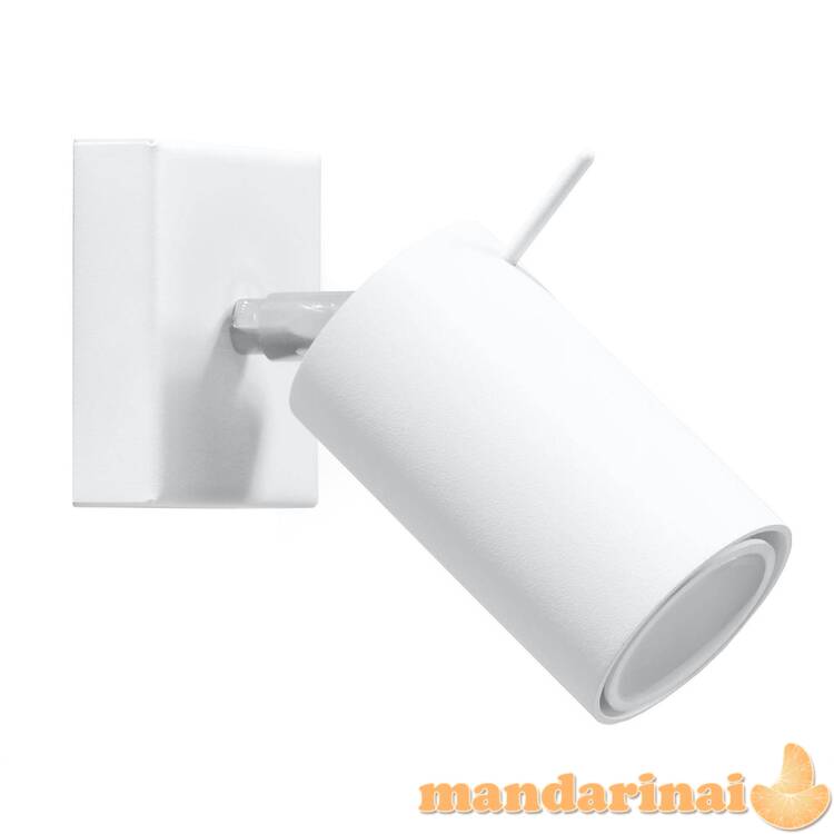 Sieninis šviestuvas žiedas baltas 2