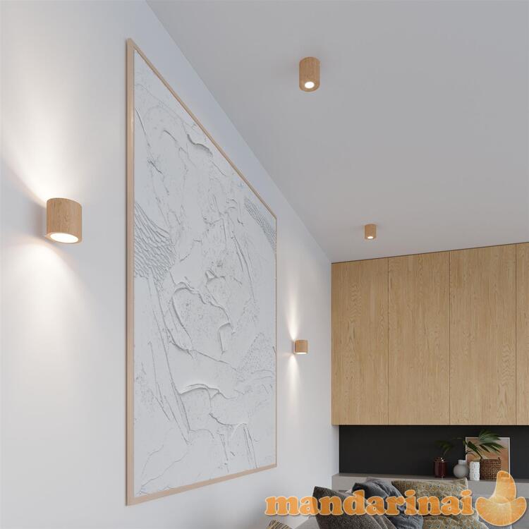 Sieninis šviestuvas Orbis natūrali mediena 5