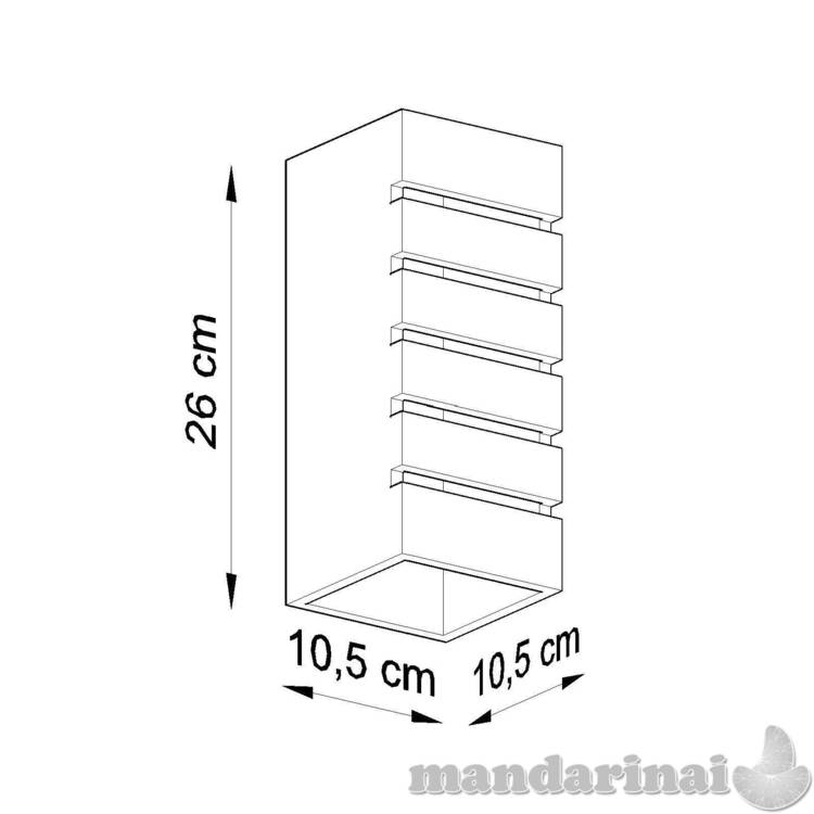 Sieninis šviestuvas keramika samiras 7