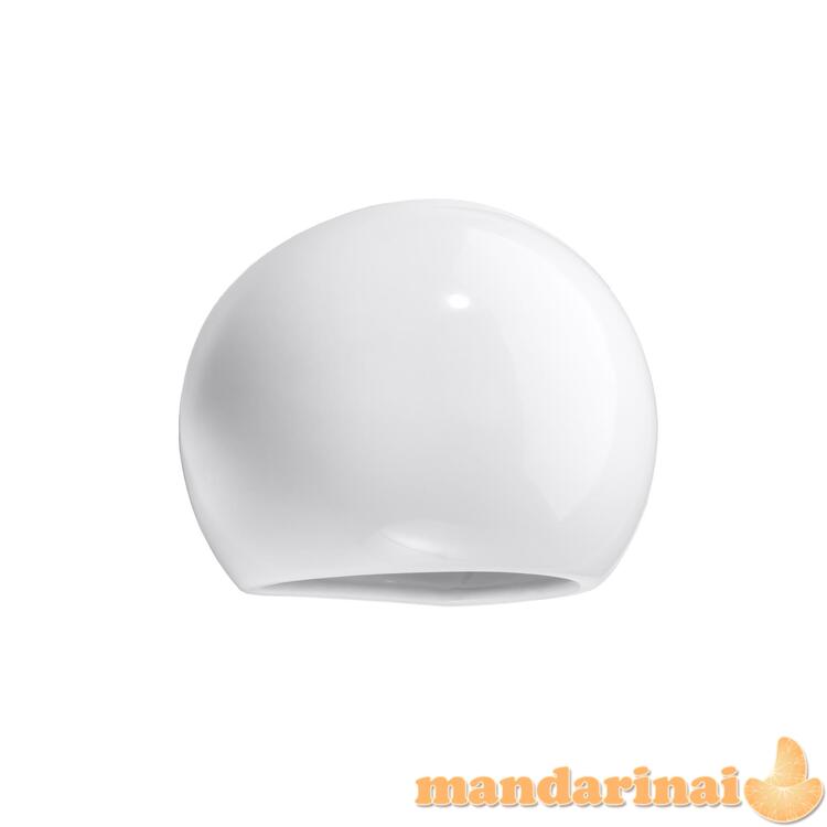 Lakuotas Sieninis šviestuvas gaublio baltas blizgesys