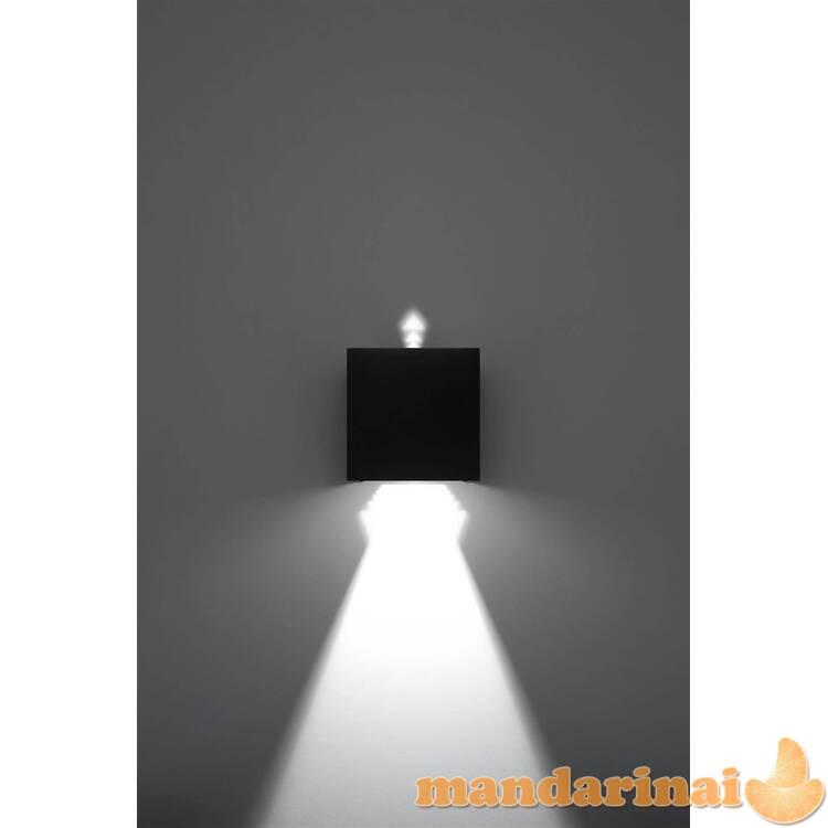 Sieninis šviestuvas Luca Black LED IP54