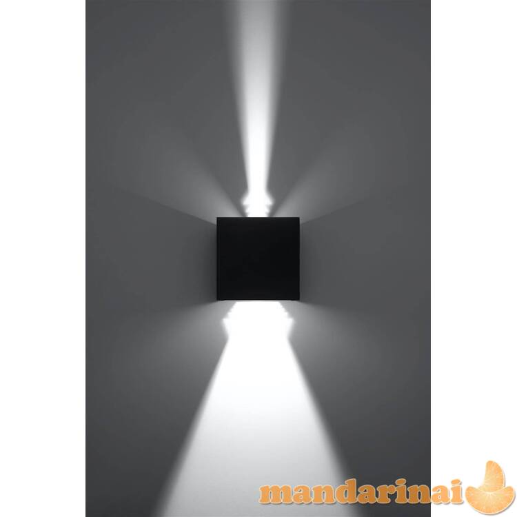 Sieninis šviestuvas Luca Black LED IP54