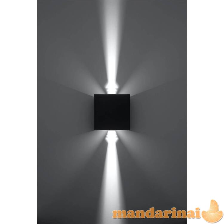 Sieninis šviestuvas Luca Black LED IP54