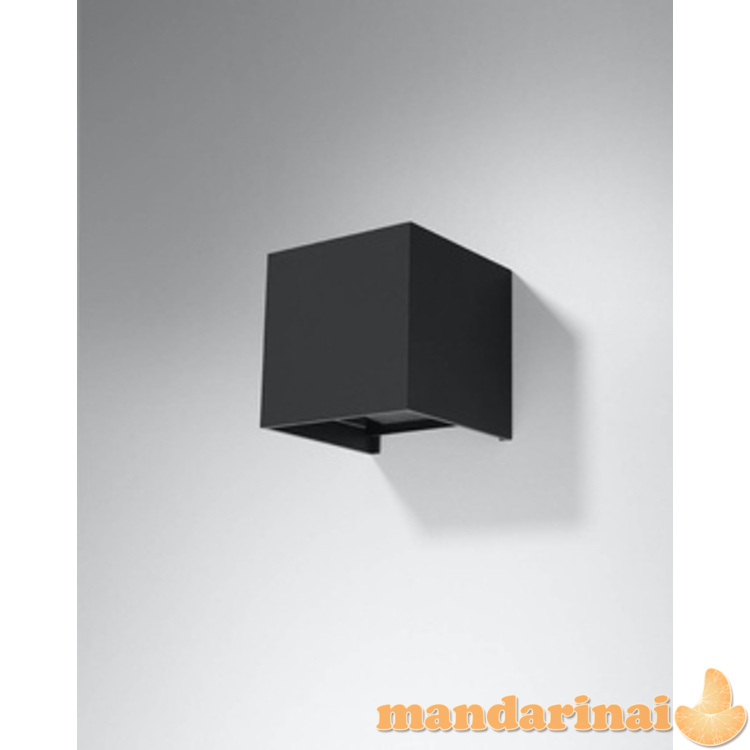 Sieninis šviestuvas Luca Black LED IP54