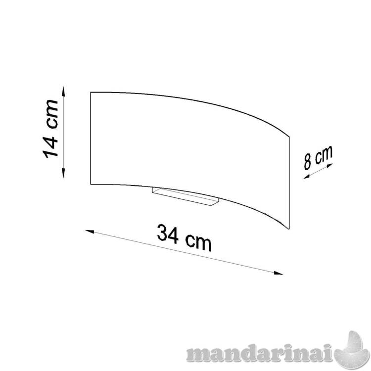 Sienos lemputė „Magnus“ juoda 3