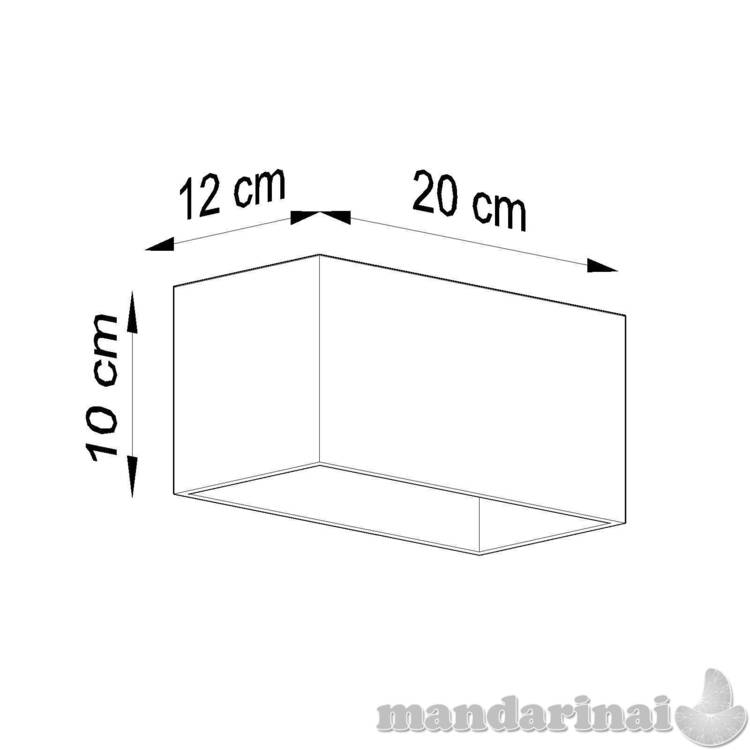 Sieninis šviestuvas QUADbalta 7