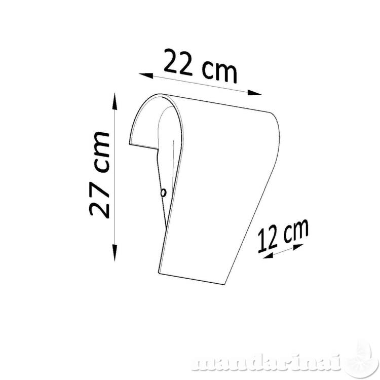 Sieninis šviestuvas Clino 1 3