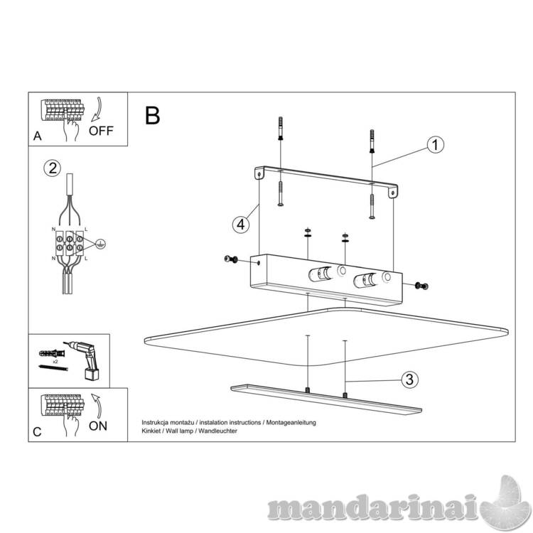 Azalijos Lubinis šviestuvas 4