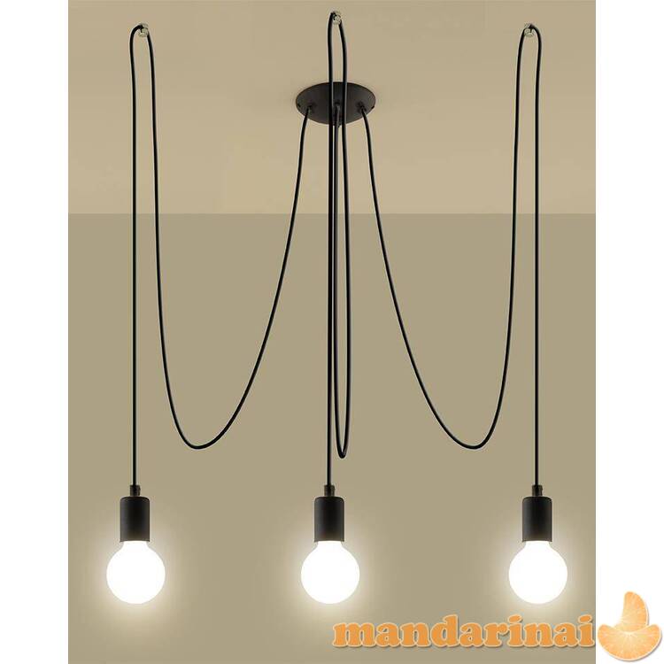 Liustra edison 3 juodas