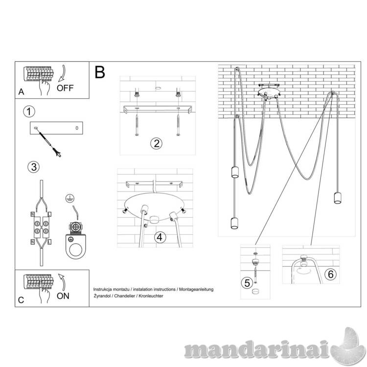 Liustra edison 3 juodas 4
