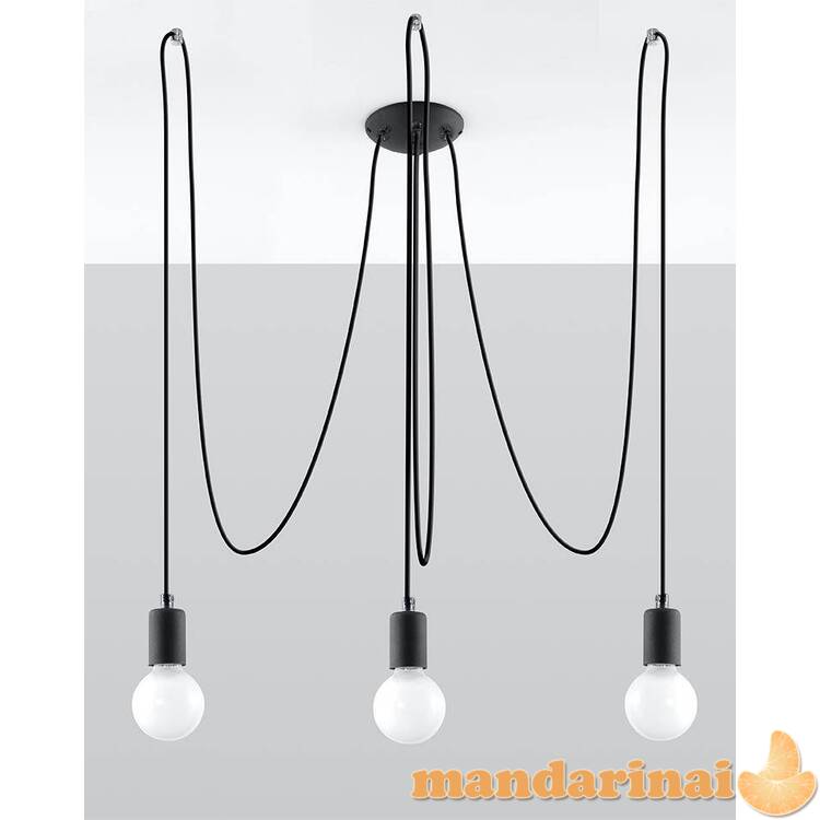 Liustra edison 3 juodas 1